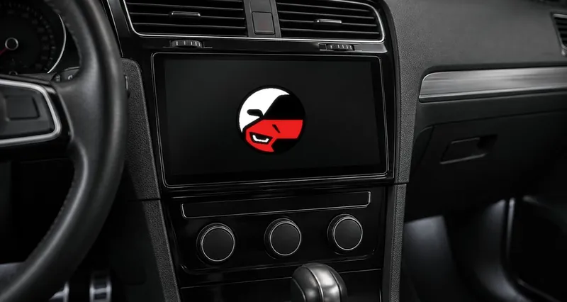 Головное устройство с сенсорным экраном в панели Volkswagen Golf 7